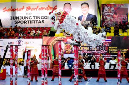 Kejuaraan Barongsai Internasional di GOR Mini, Gubernur Edy Rahmayadi Mengaku Salut untuk Olahraga Keterampilan dan Nyali